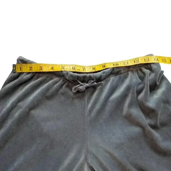 Juicy Couture Ultra Soft Velour Joggers  Grey Rhinestone Logo Velvet Women's S - Picture 6 of 8